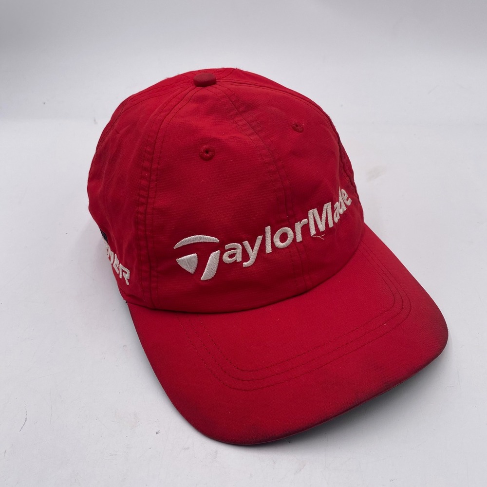 TaylorMade R15 AeroBurner Golf Hat OSFA Red Embroidered Performance Sport Cap